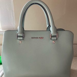 Light mint handbag